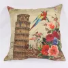 One-piece consignment factory direct sales of cotton and linen fashionable flower-and-bird throw pillows, cushions and pillowcases wholesale details Picture